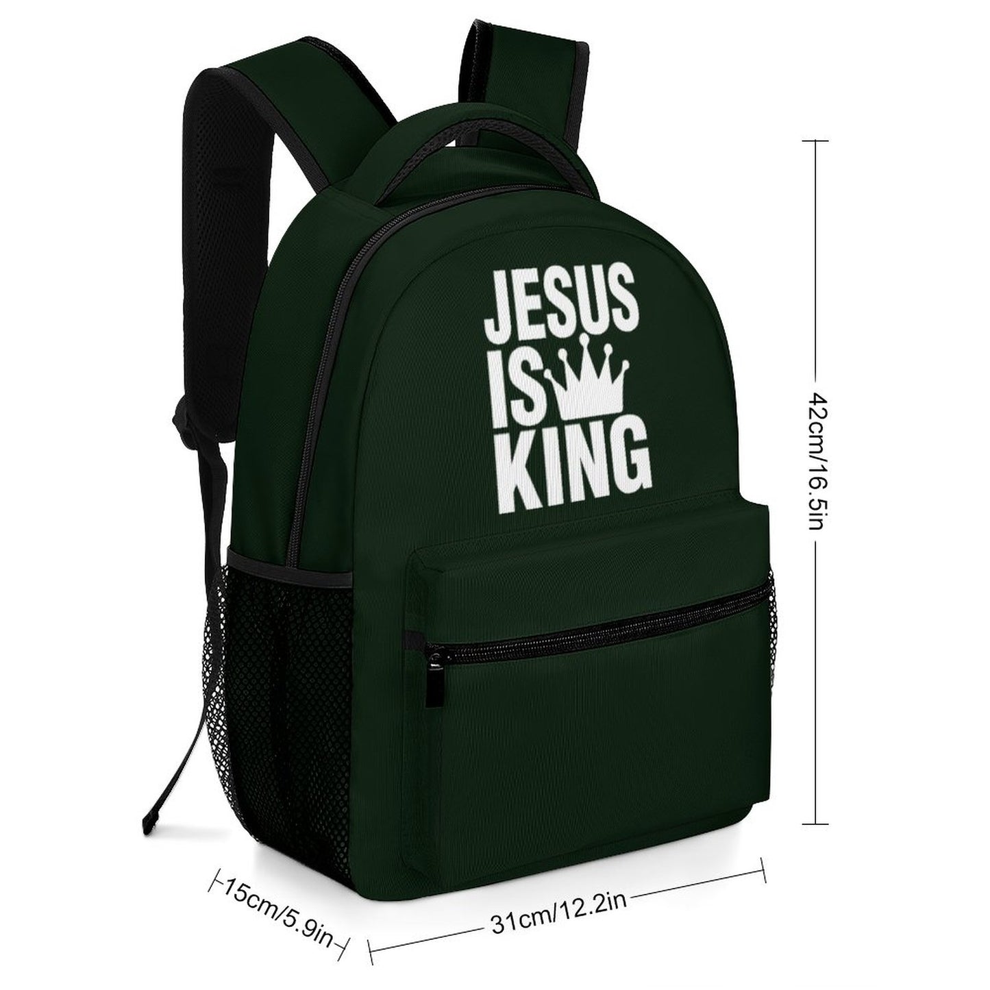 Jesus Is King Christian Children's School Backpack