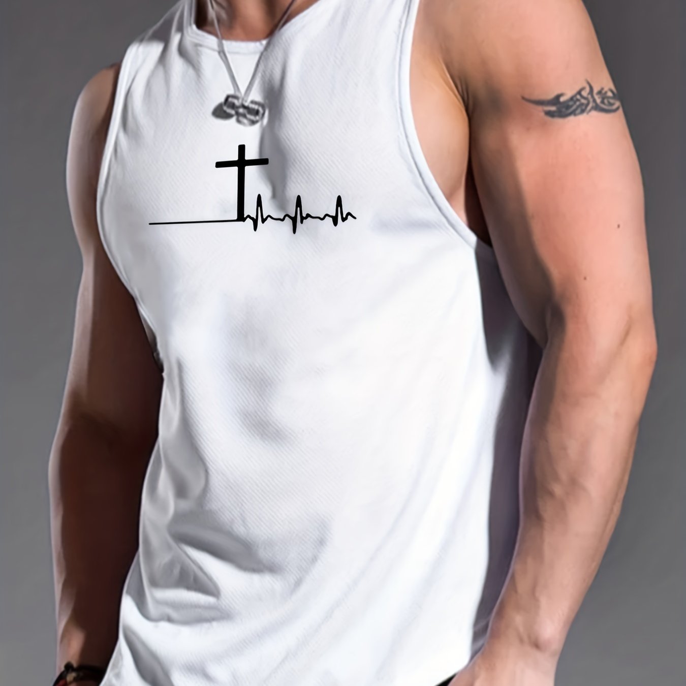 The Cross: My Lifeline Men's Christian Tank Top claimedbygoddesigns