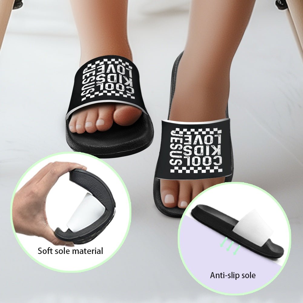 Cool Kids Love Him Christian Children's Sandals - ClaimedbyGodDesigns