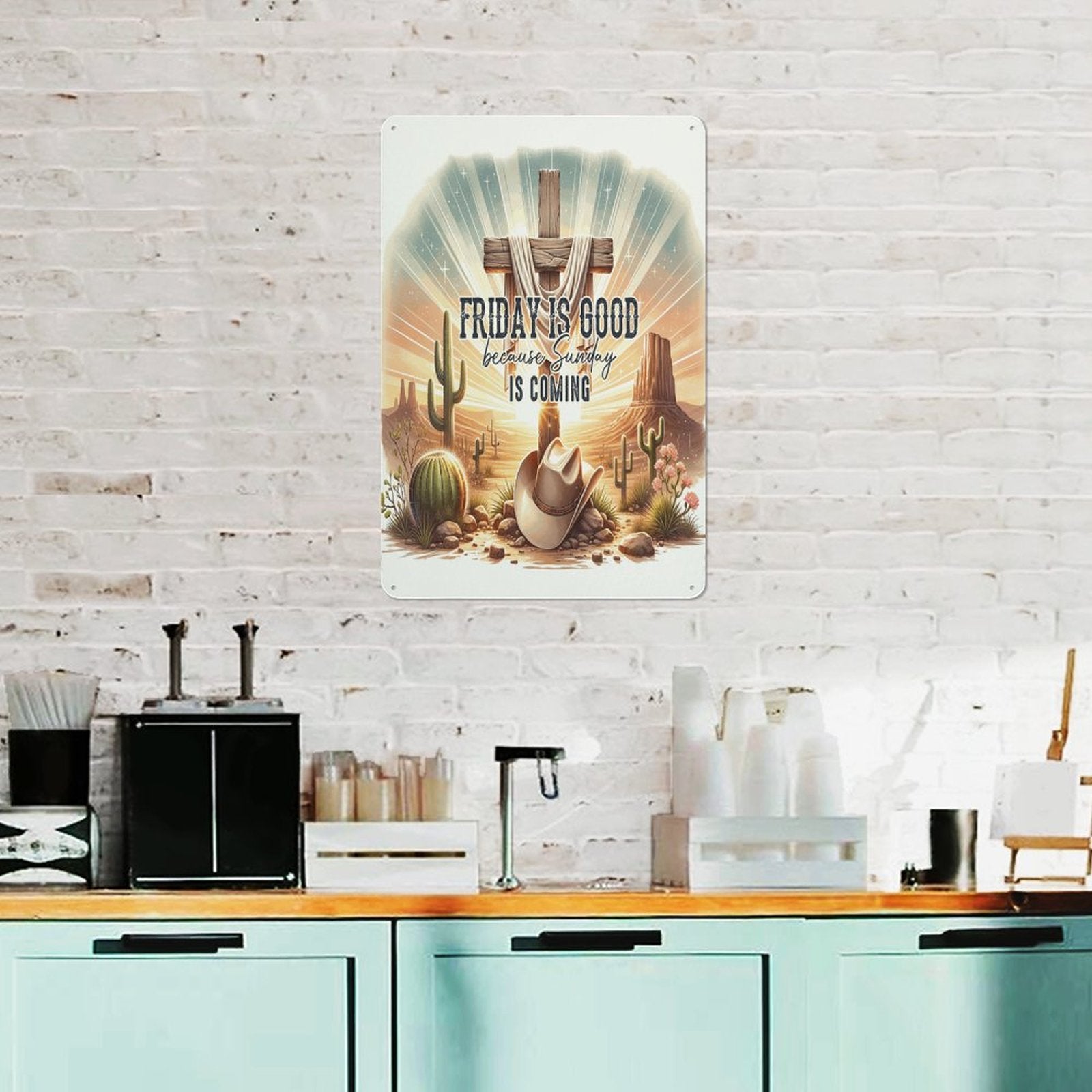 Friday Is Good Christian Metal Sign - ClaimedbyGodDesigns