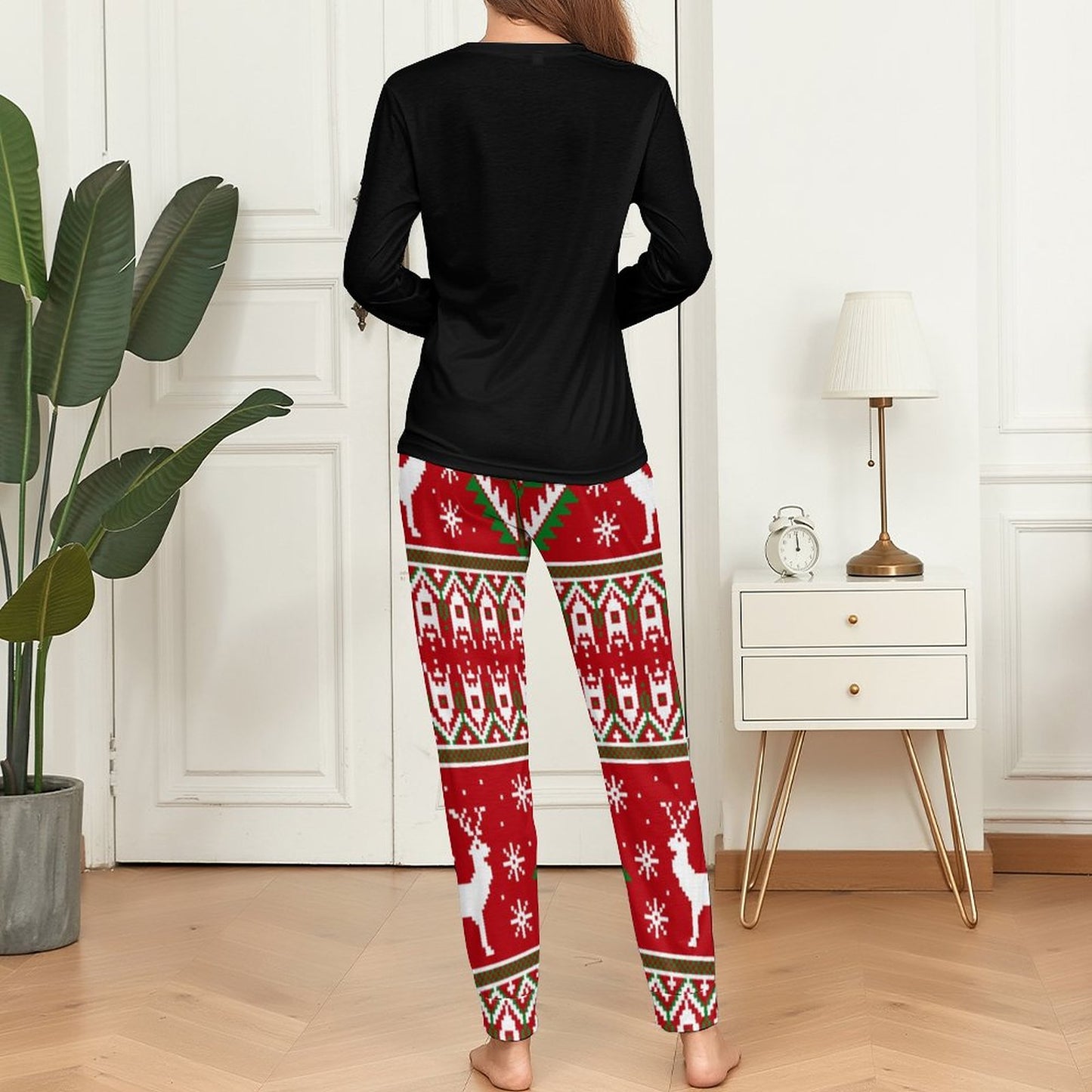 Silly Santa Christmas Is For Jesus (christmas themed) Christian Women's 2 Piece Pajama Set