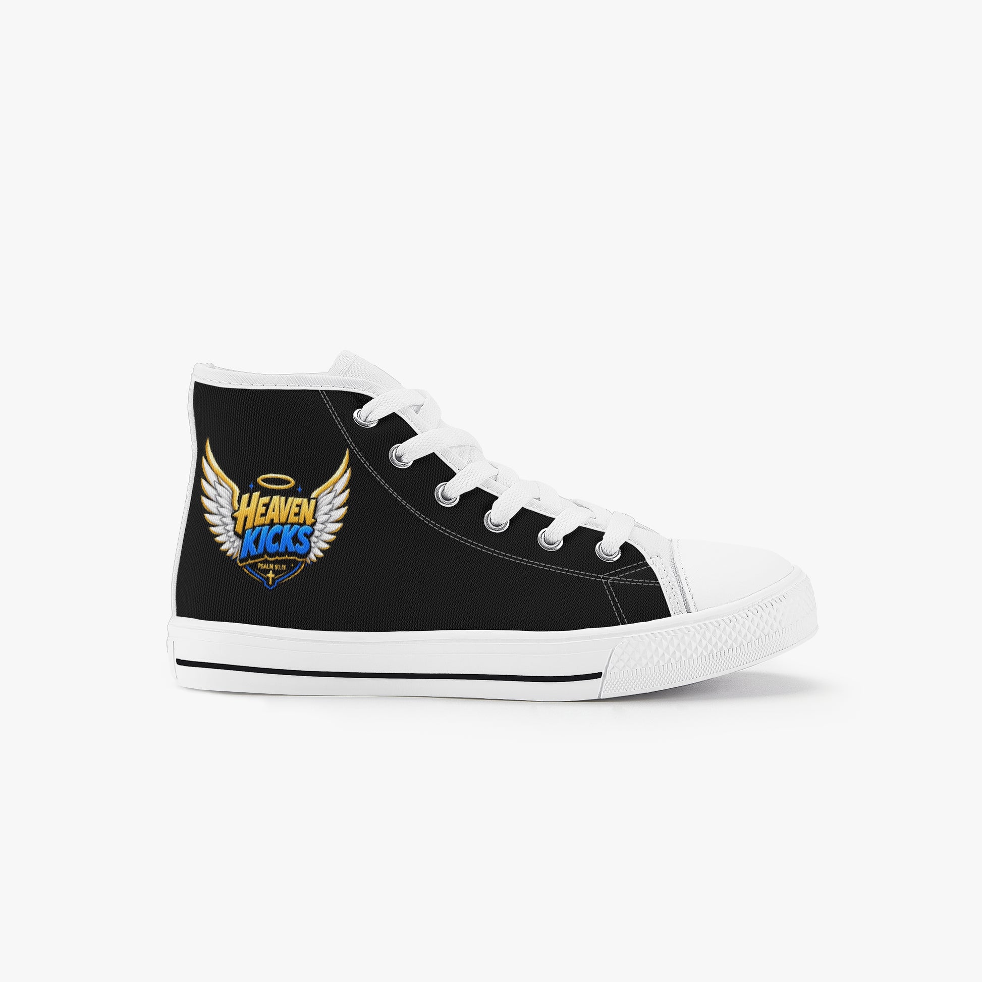 Heaven Kicks Christian Kid’s High - Top Canvas Shoes - ClaimedbyGodDesigns