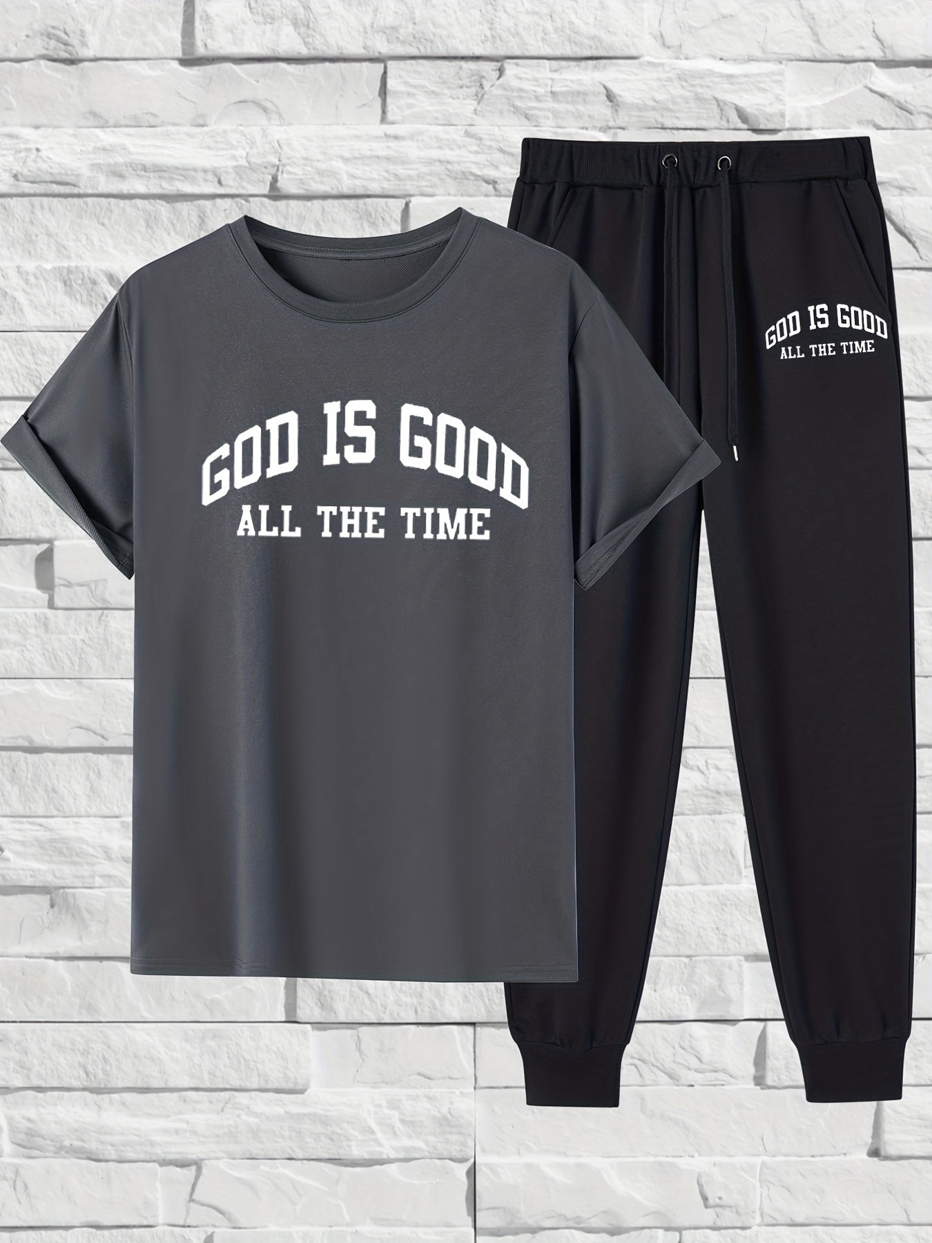 GOD IS GOOD Men's Christian Casual Outfit claimedbygoddesigns