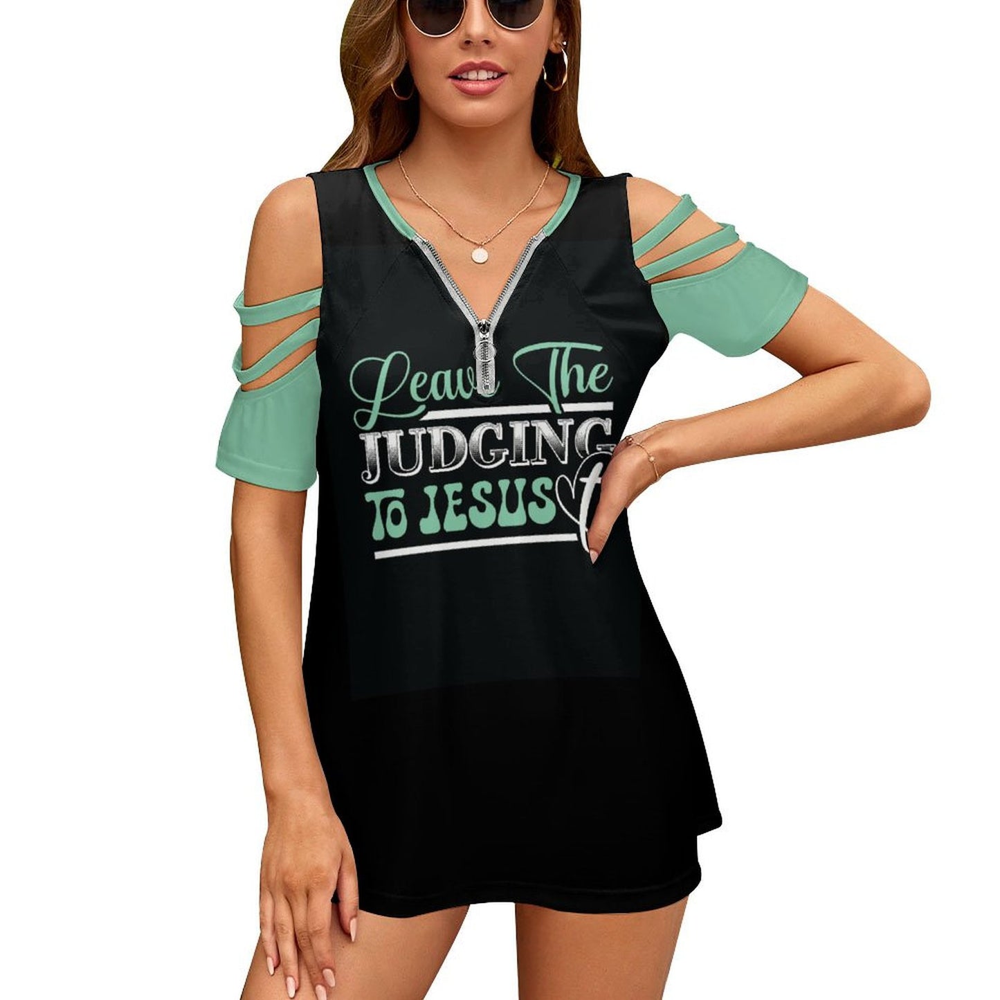 Leave The Judging To Jesus Women's Christian T-shirt SALE-Personal Design