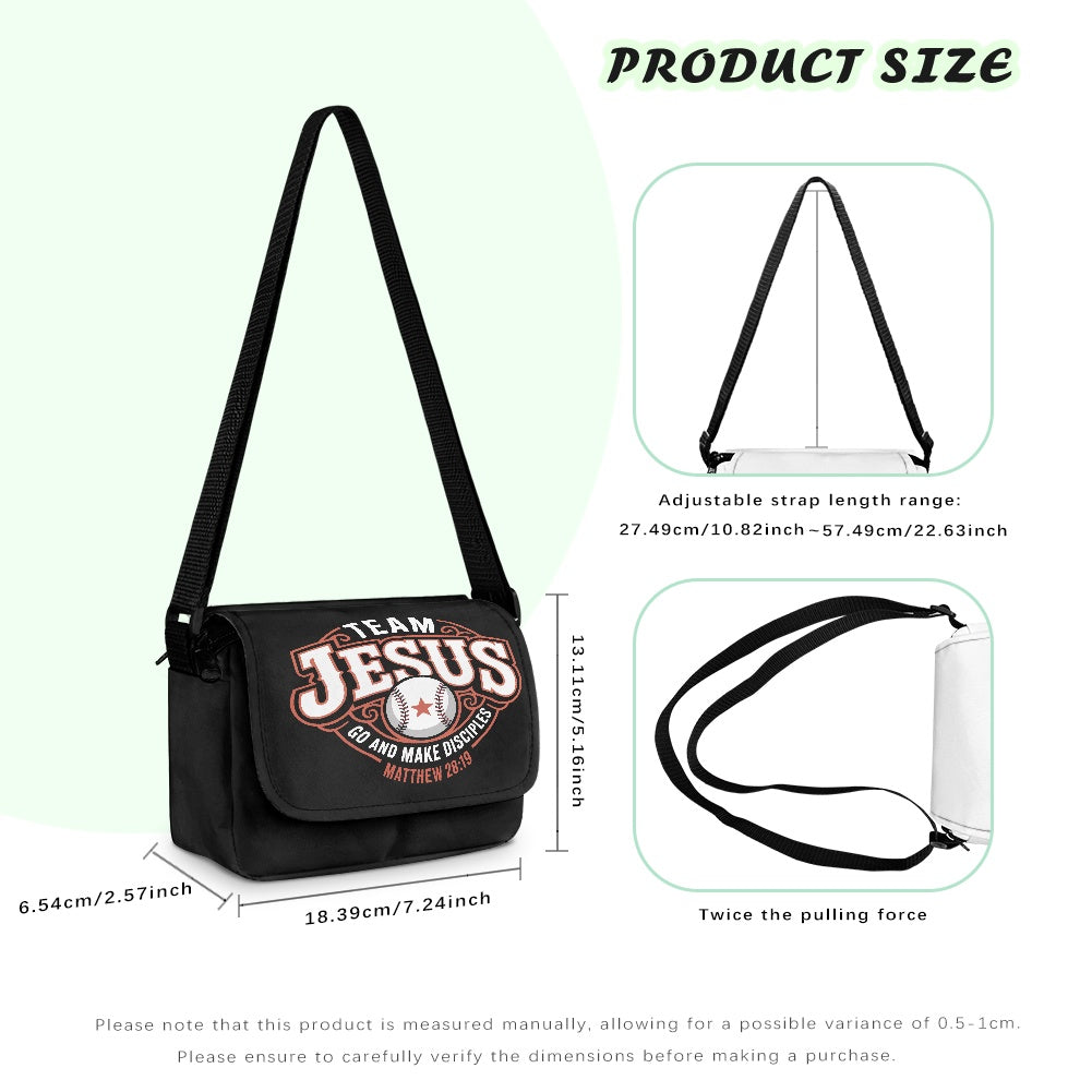 Team Jesus Christian Kids Flap Crossbody Bag