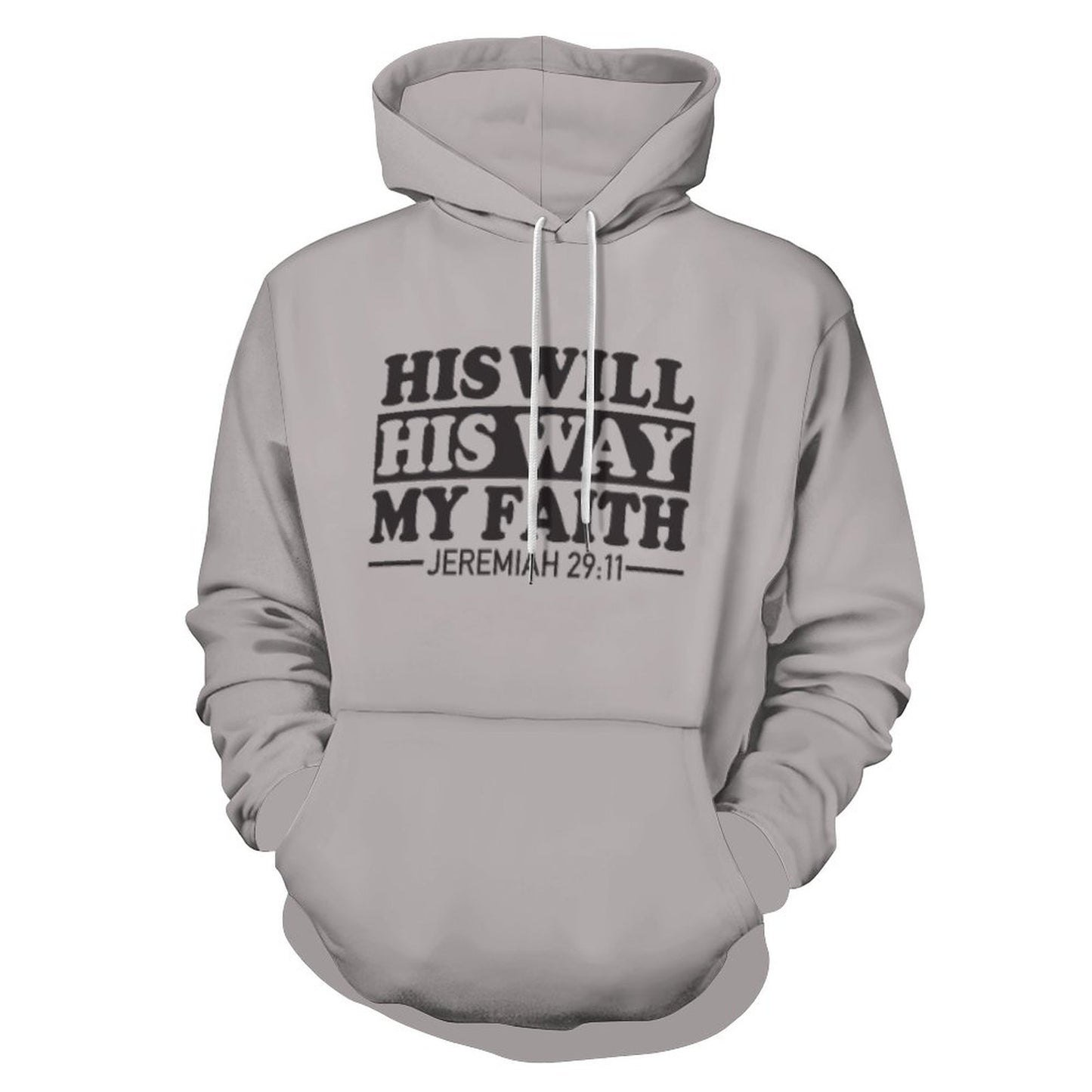 His Will His Way My Faith Women's Christian Pullover Hooded Sweatshirt