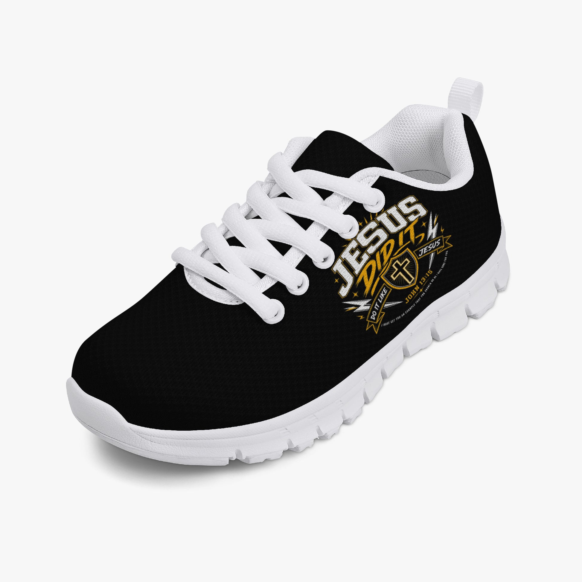 Jesus Did It Do It Like Jesus Christian Kids' Lightweight Mesh Sneakers - ClaimedbyGodDesigns