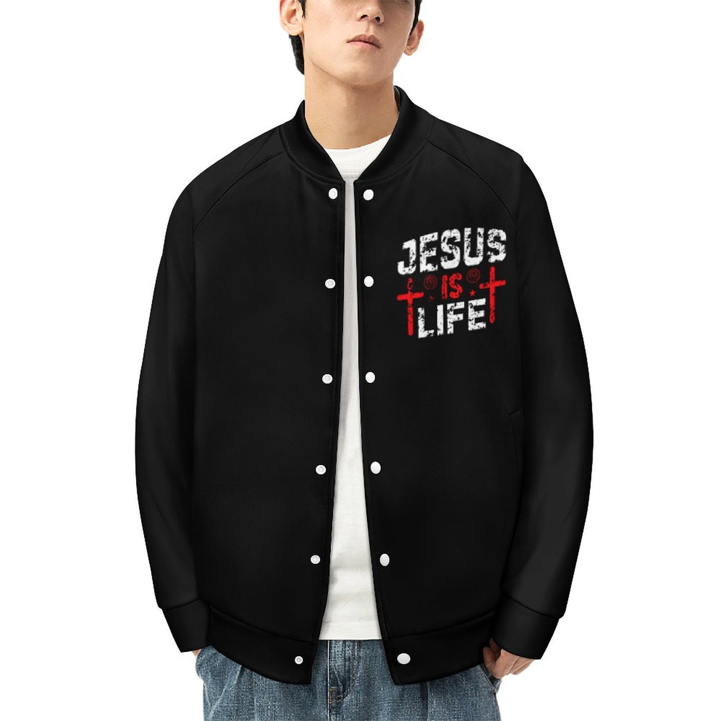 Jesus Is Life Men's Christian Jacket SALE-Personal Design
