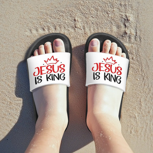 He Is King Christian Children's Sandals - ClaimedbyGodDesigns