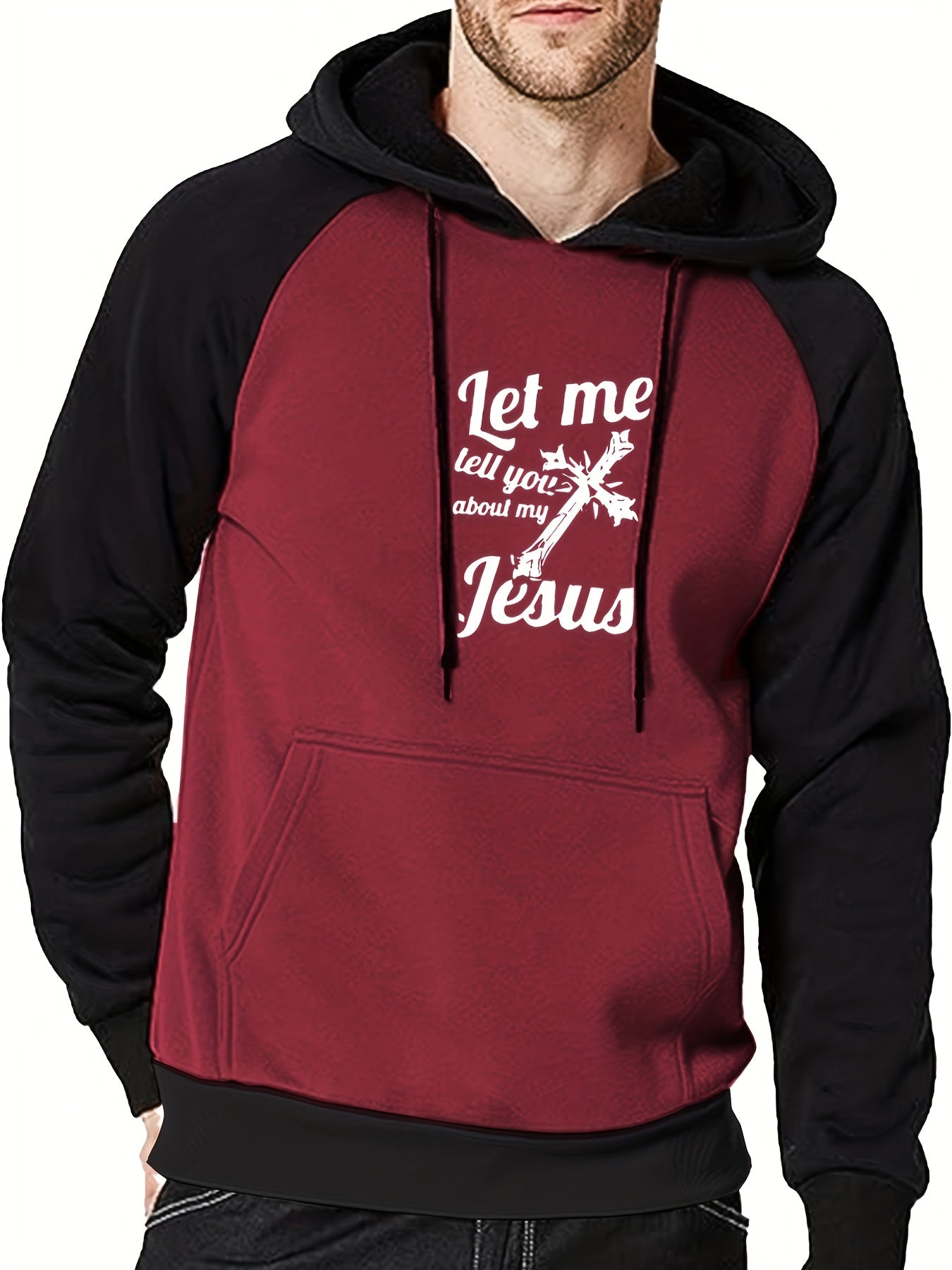 Let Me Tell You About My Jesus Men's Pullover Hooded Sweatshirt claimedbygoddesigns
