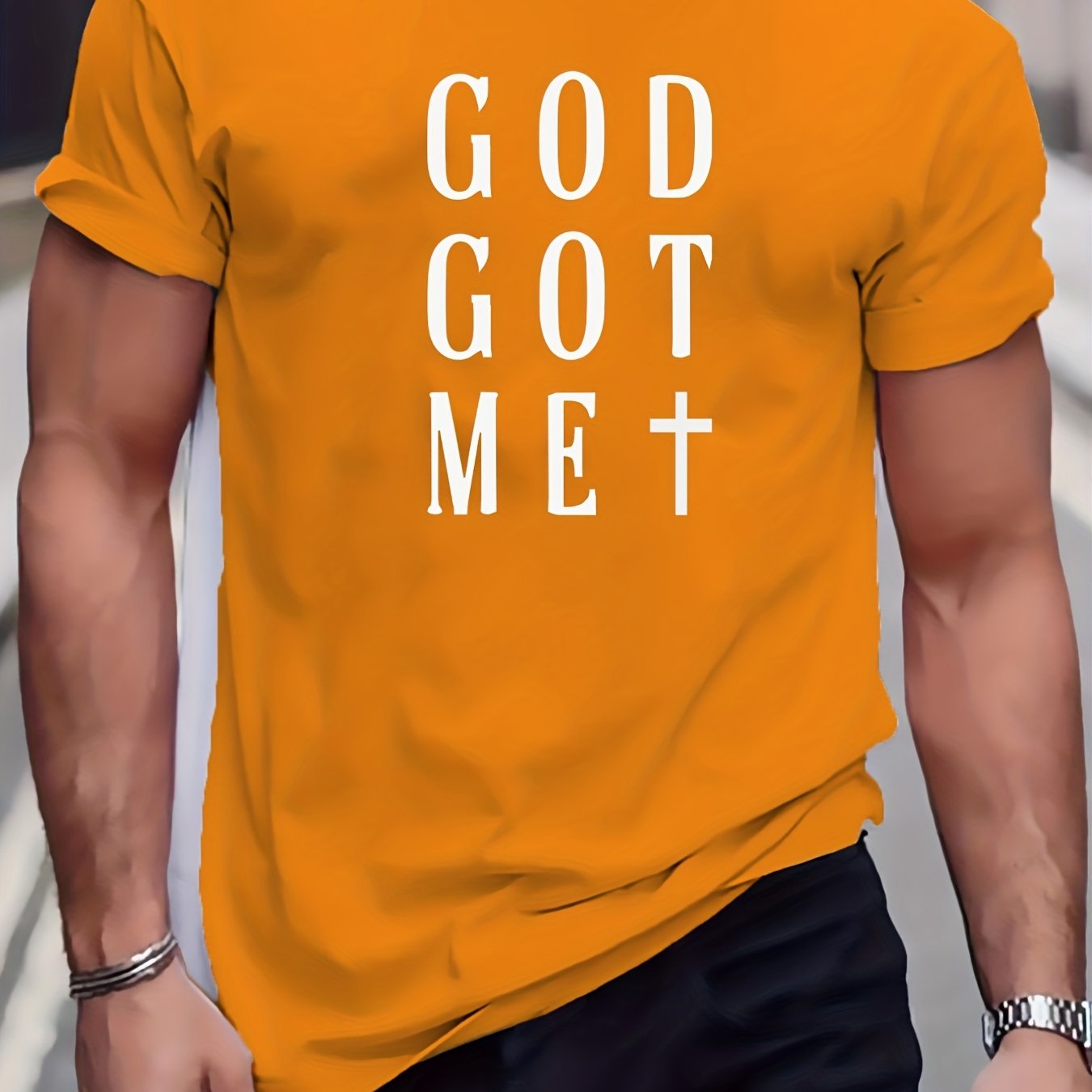 God Got Me Men's Christian T-shirt claimedbygoddesigns