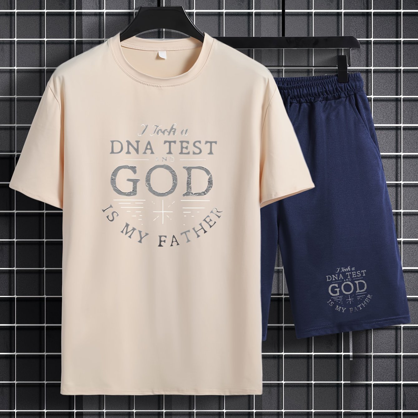 I Took A DNA Test And God Is My Father Men's Christian Casual Outfit claimedbygoddesigns