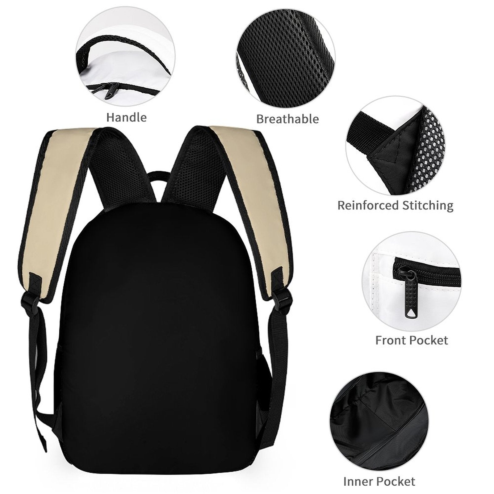 Walk By Faith 3 Pcs Christian School Backpack Set for Kids (Backpack, Kid's Insulated Lunch Bag & Pencil Case Organizer) - ClaimedbyGodDesigns