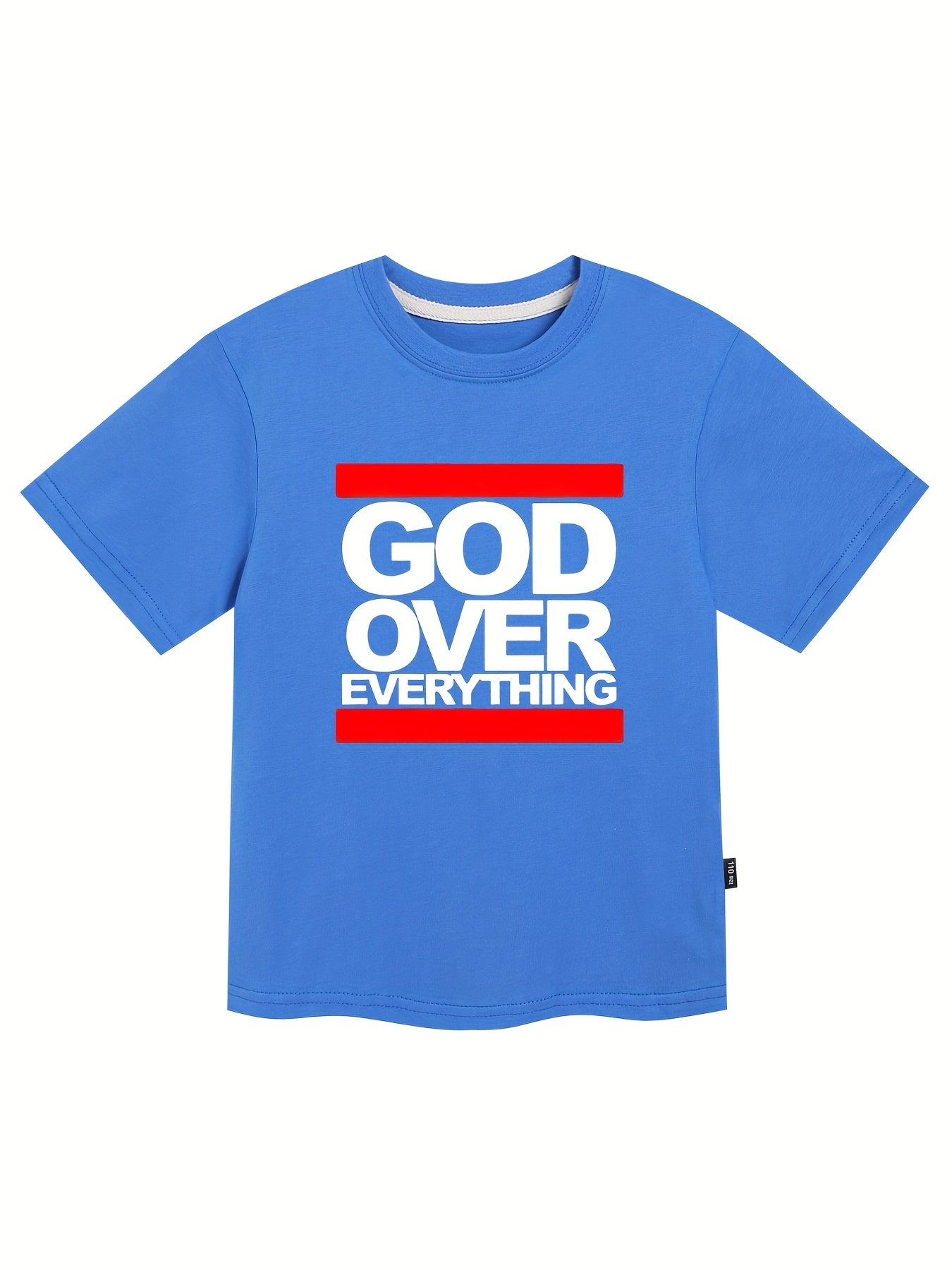 GOD OVER EVERYTHING Youth Christian T-shirt claimedbygoddesigns
