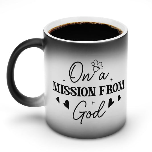 On A Mission From God Christian Color Changing Mug (Dual-sided)