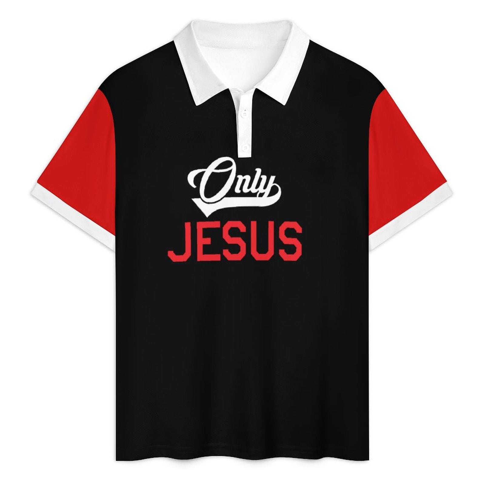 Only Jesus Men's Christian Casual Outfit Polo Set SALE-Personal Design