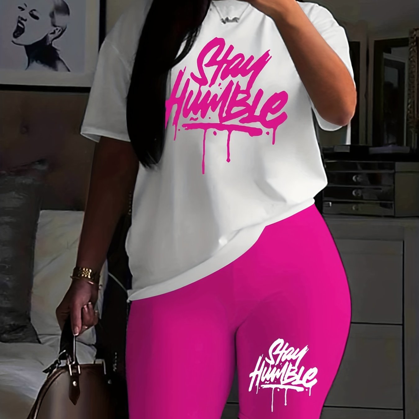 Stay Humble Plus Size Women's Christian Pajamas claimedbygoddesigns