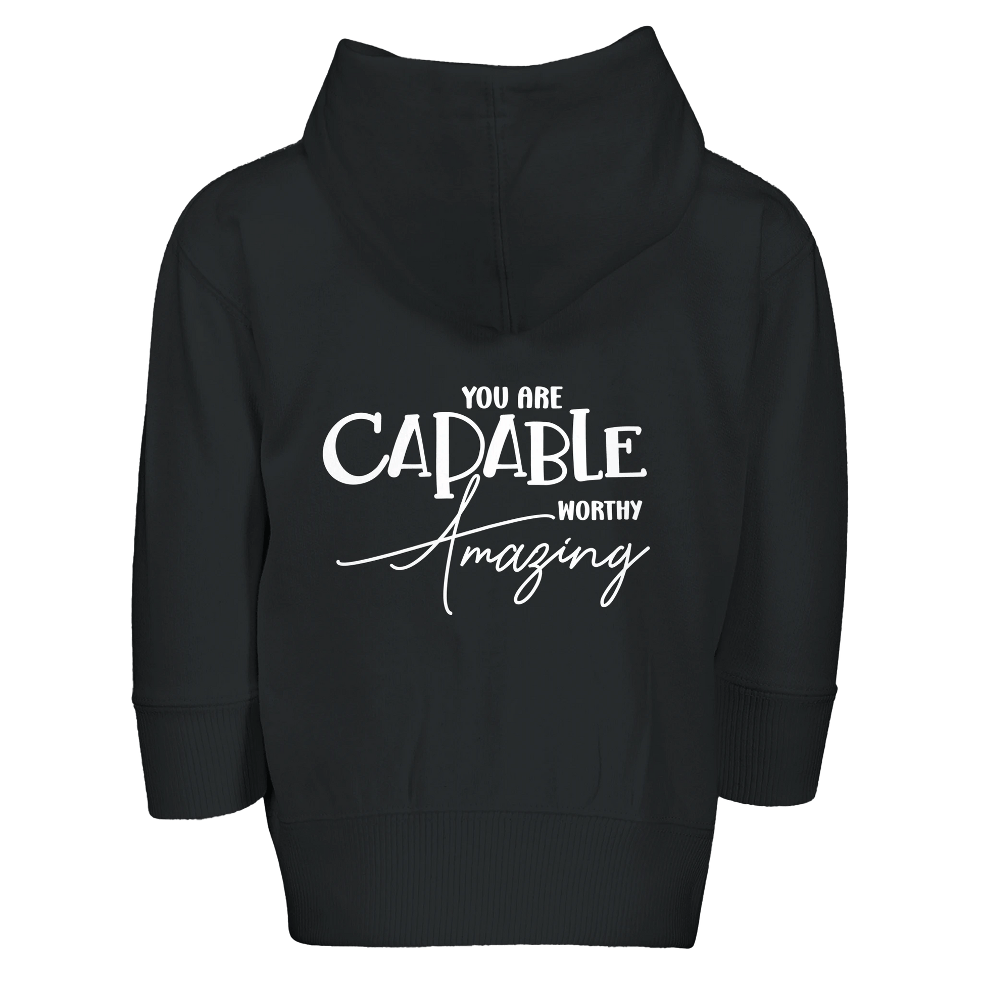You Are Amazing Toddler Christian Zip Fleece Hoodie - ClaimedbyGodDesigns