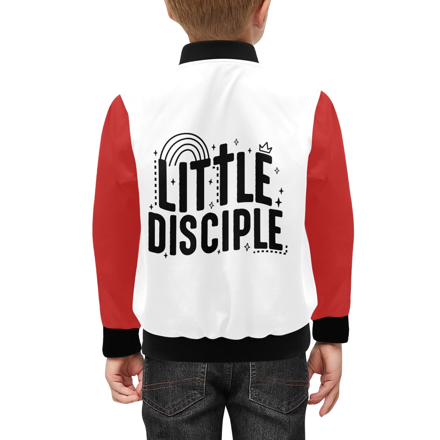 Little Disciple Kids' Christian Bomber Jacket with Pockets
