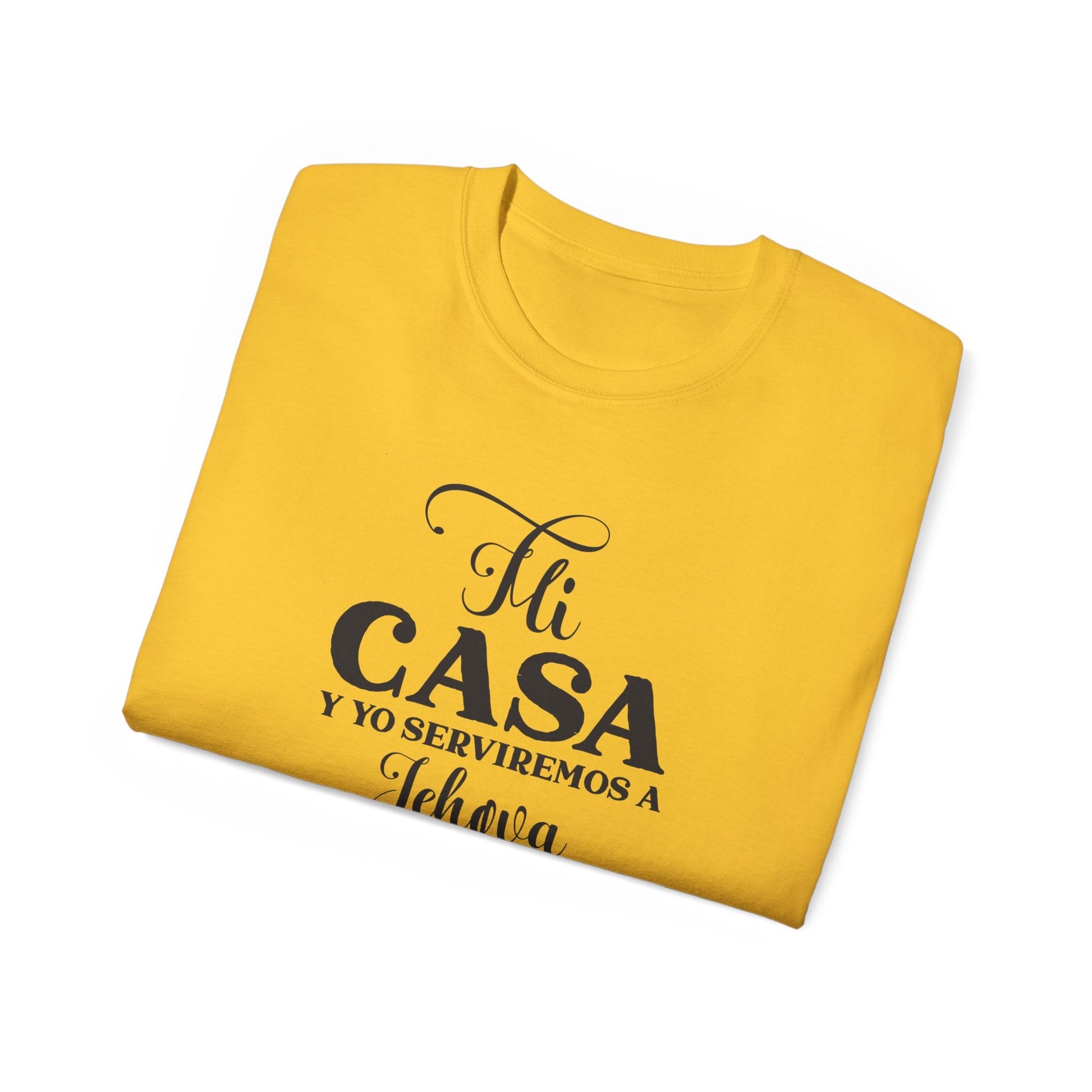 MI CASA Y  YO SERVIREMOS A JEHOVA Christian Spanish Unisex T-shirt Printify