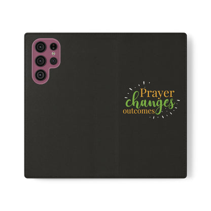 Prayer Changes Outcomes Phone Flip Cases - ClaimedbyGodDesigns