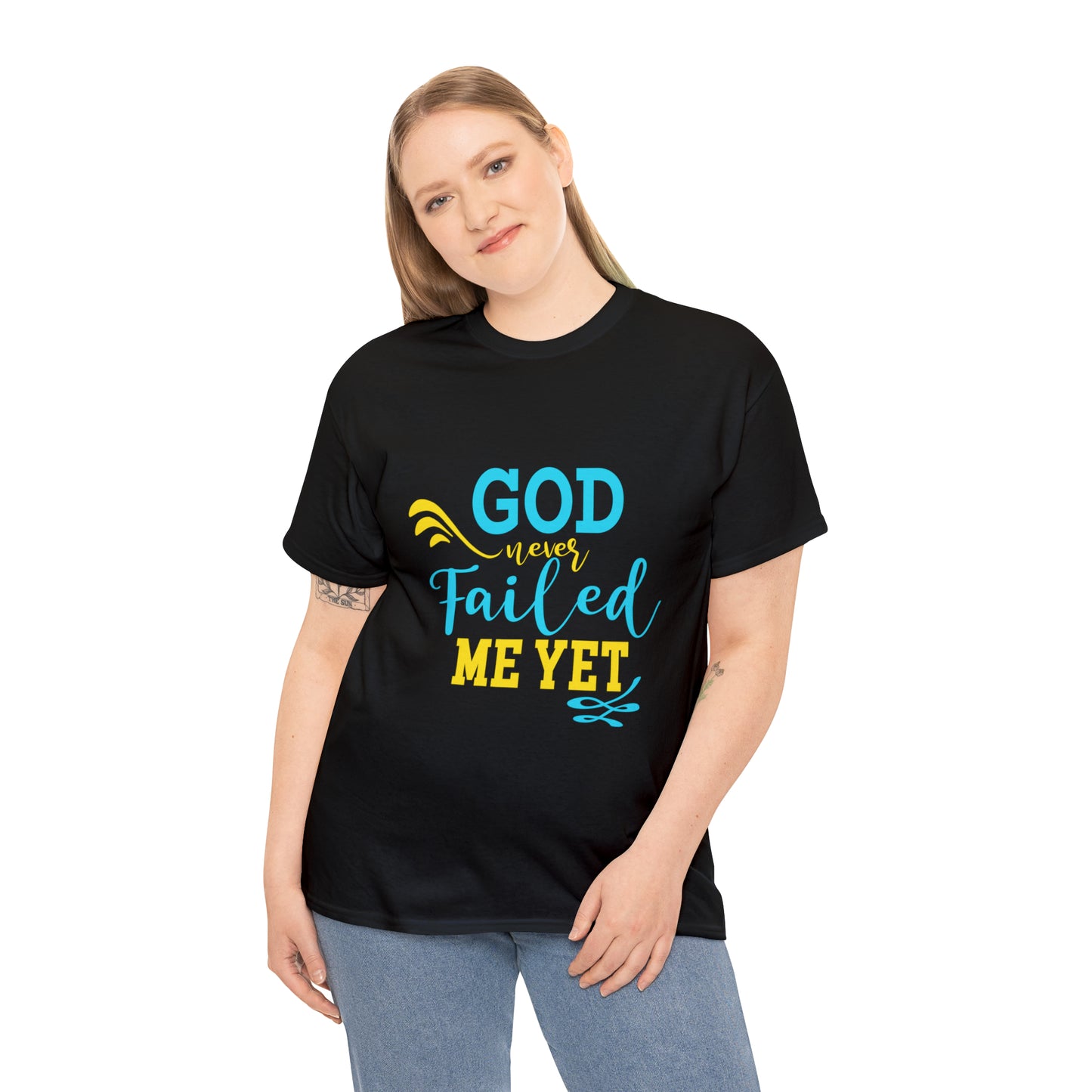 God Never Failed Me Yet Unisex Heavy Cotton Tee