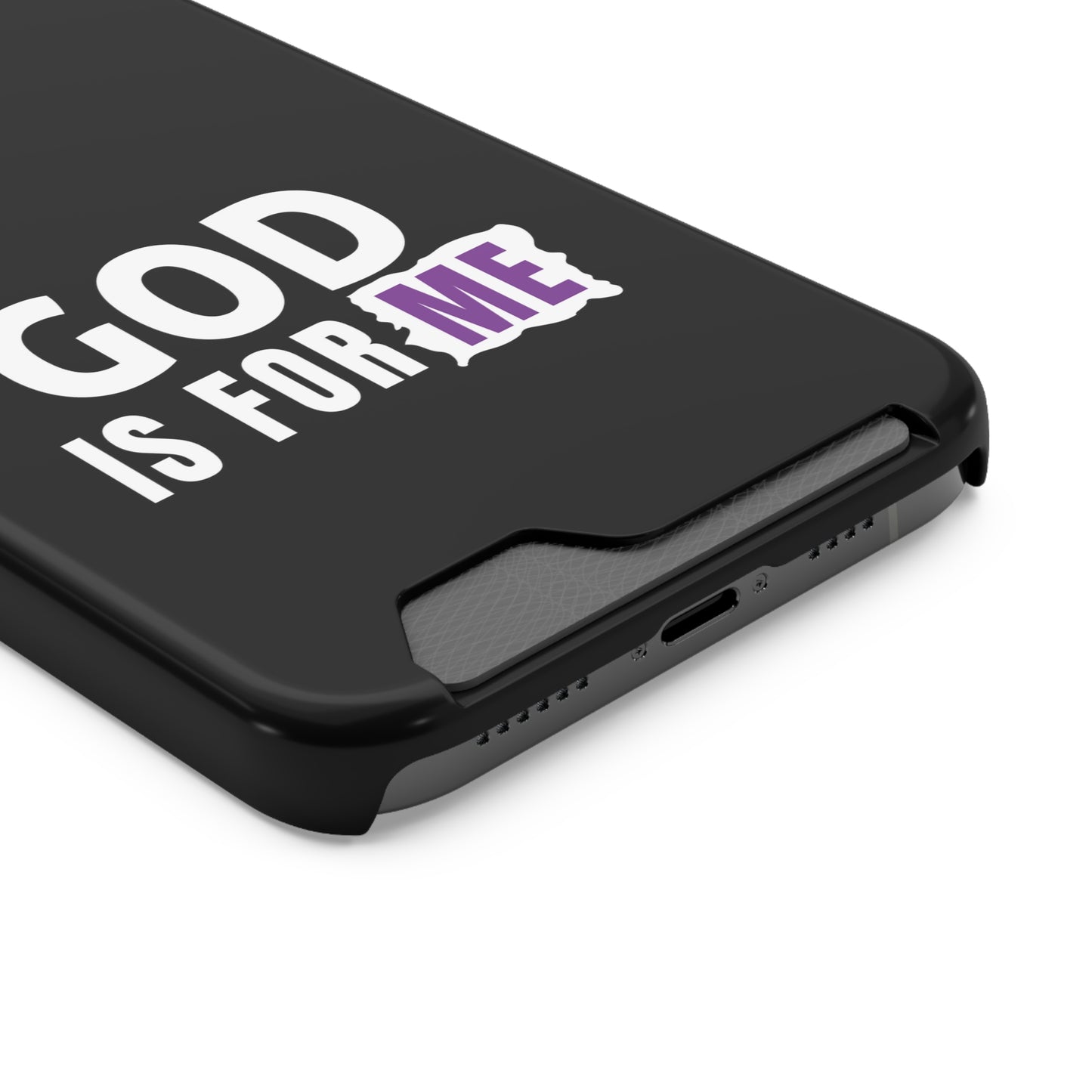 God Is For Me Christian Phone Case With Card Holder Printify