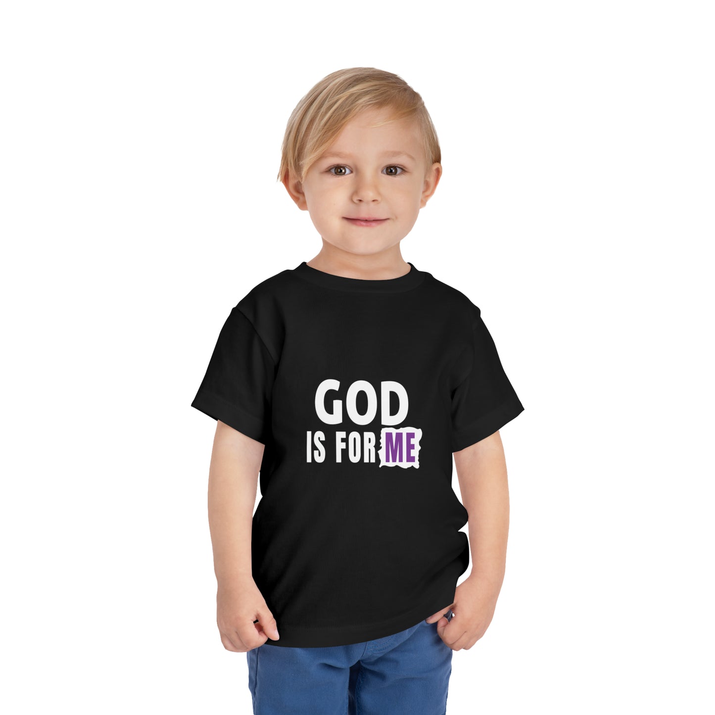 God Is For Me Christian Toddler T-Shirt Printify