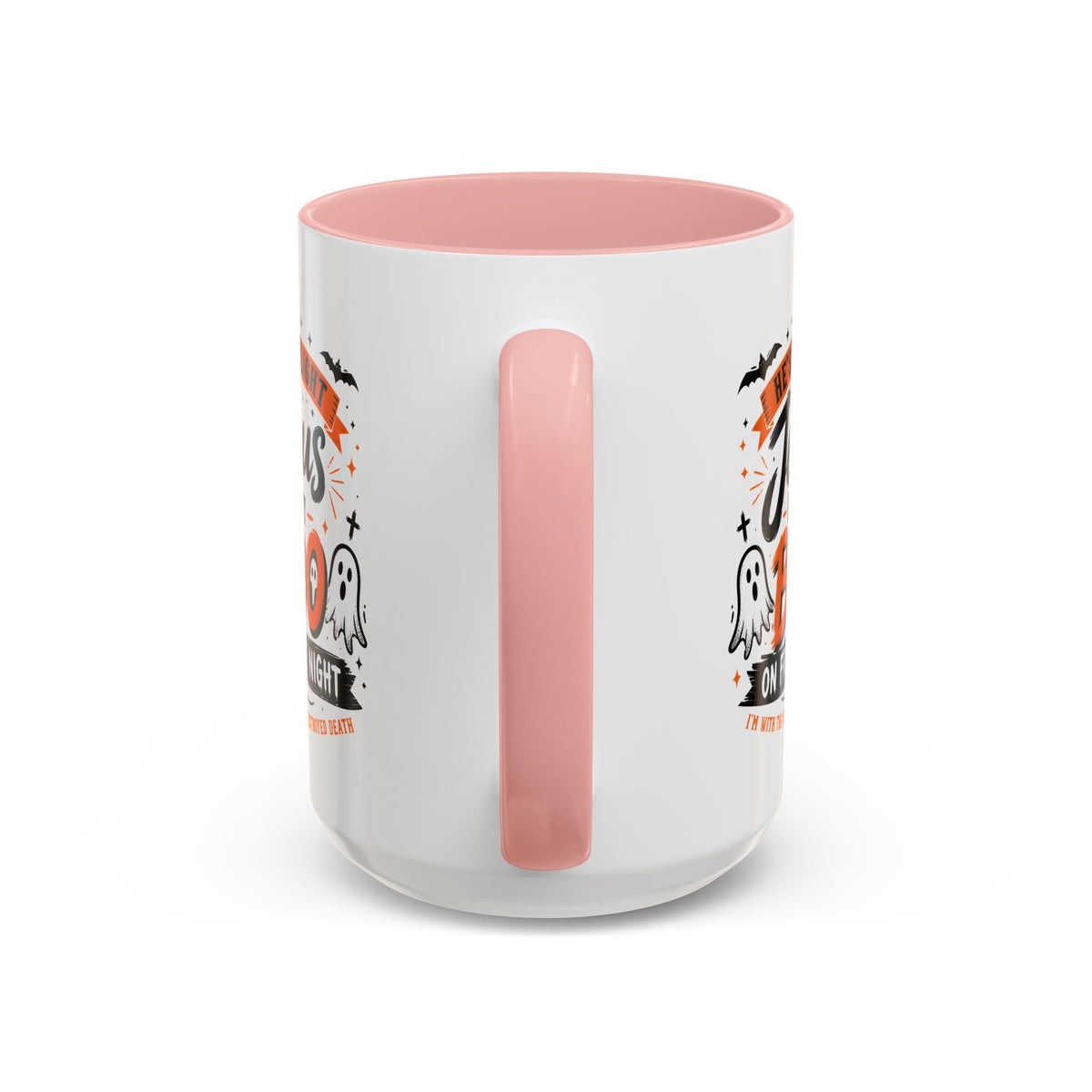 Christian Coffee Mug — "He's My Light, Jesus Is My Boo" Halloween Accent Mug