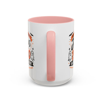 Christian Coffee Mug — "He's My Light, Jesus Is My Boo" Halloween Accent Mug