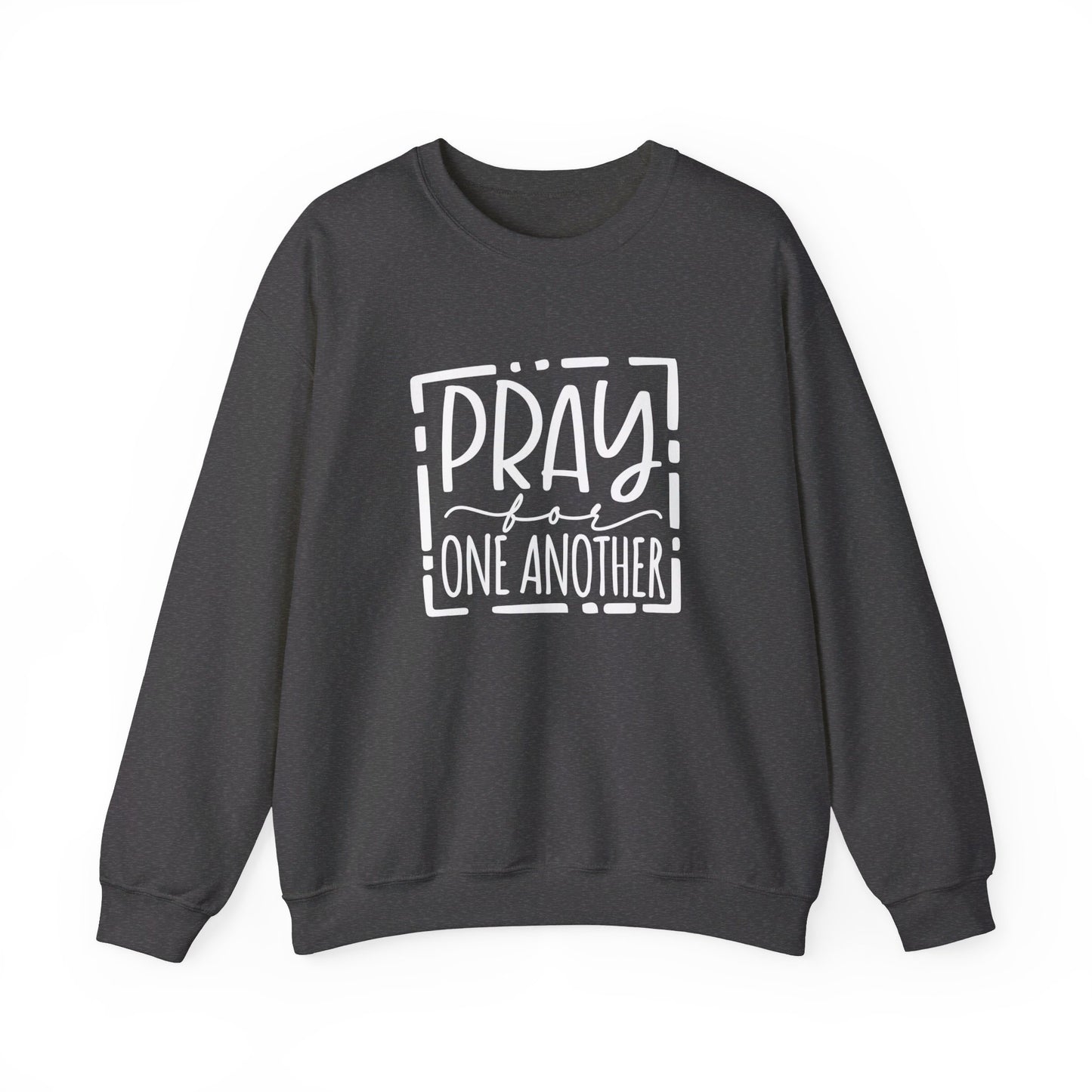 Pray For One Another Don't Quit Unisex Heavy Blend™ Crewneck Christian Sweatshirt