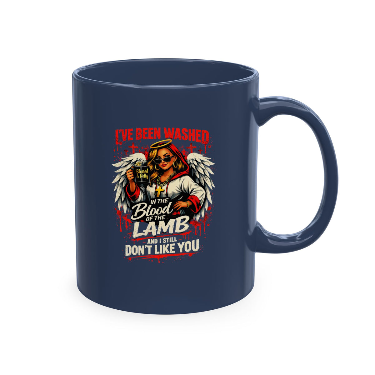 Ceramic Mug — 'I've Been Washed in the Blood of the Lamb' Christian Faith Coffee Cup
