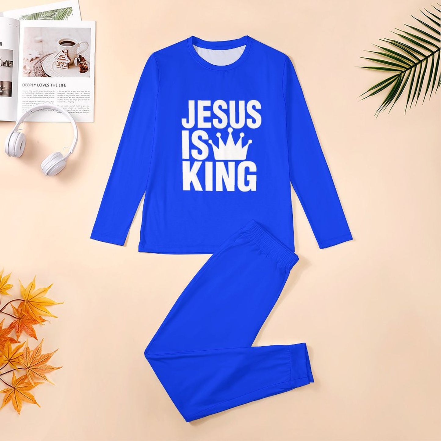 Jesus Is King Men's Christian Pajamas SALE-Personal Design