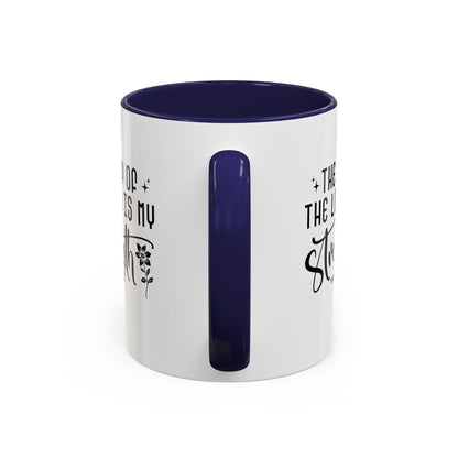 Inspirational Accent Coffee Mug - The Joy of the Lord is My Strength - Perfect for Faith Lovers
