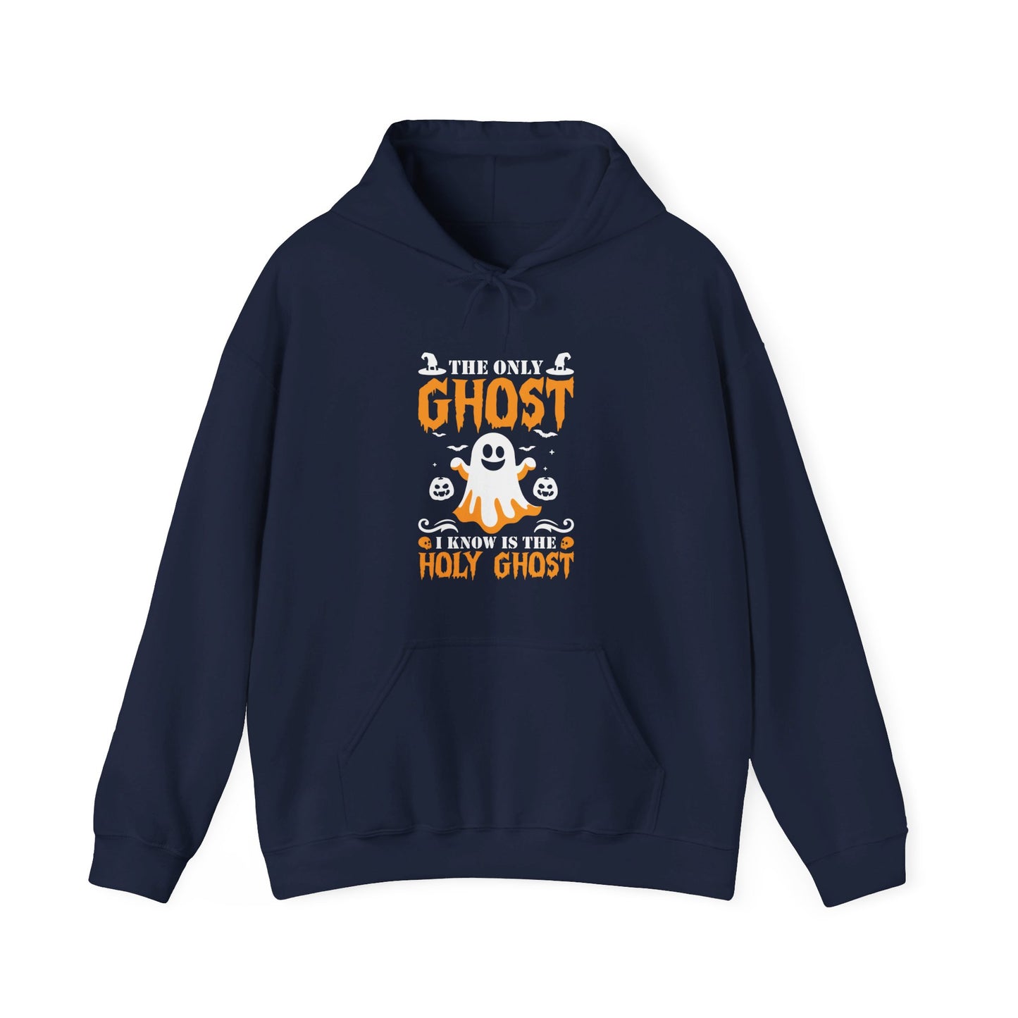 The Only Ghost I Know Is The Holy Ghost Halloween Unisex Christian Pullover Hooded Sweatshirt