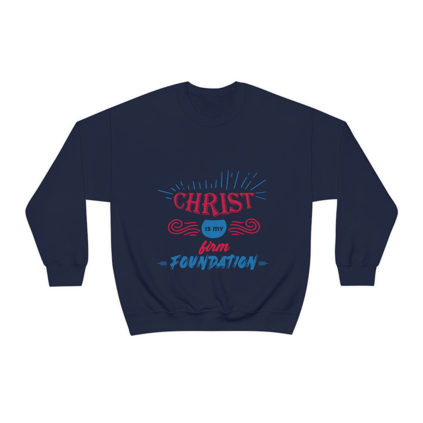 Christ Is My Firm Foundation Unisex Heavy Blend™ Crewneck Sweatshirt