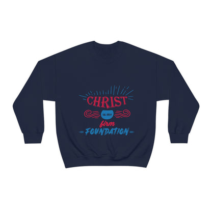 Christ Is My Firm Foundation Unisex Heavy Blend™ Crewneck Sweatshirt