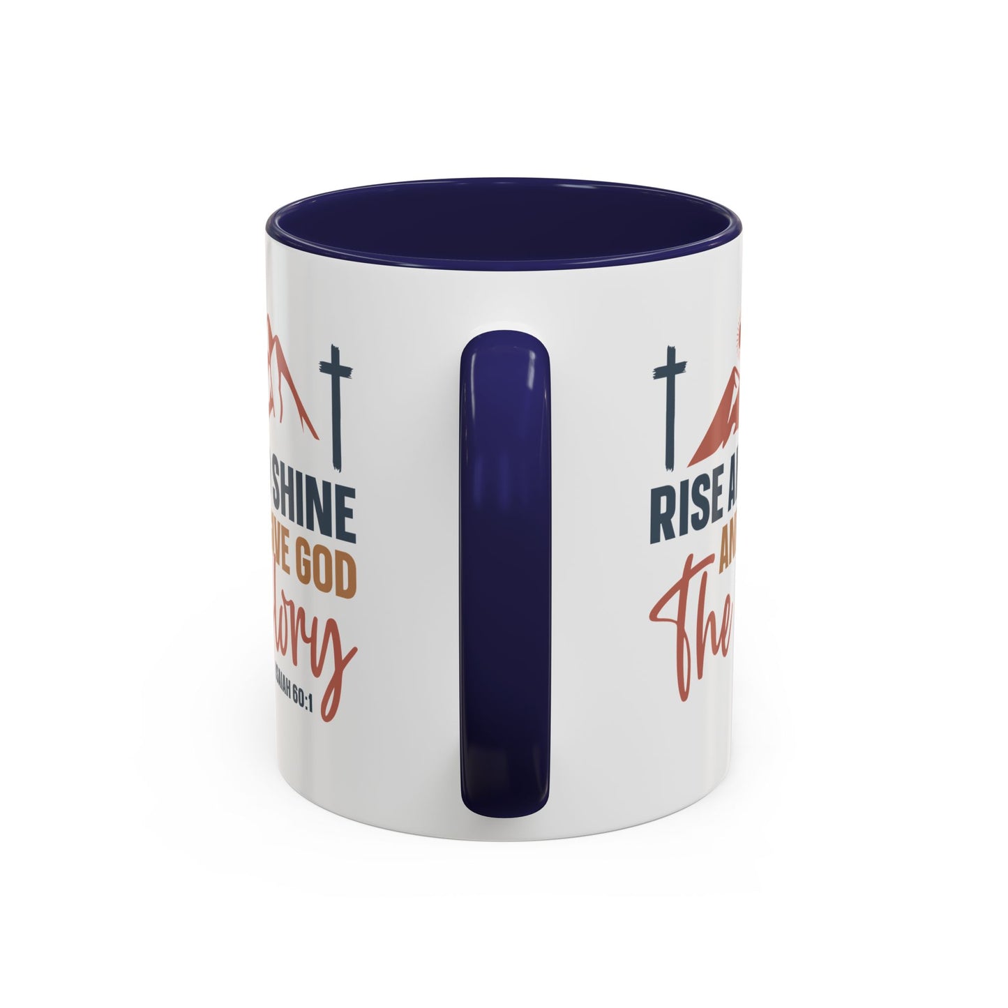 Christian Ceramic Mug - Give Him The Glory Accent Coffee Mug (11, 15oz)