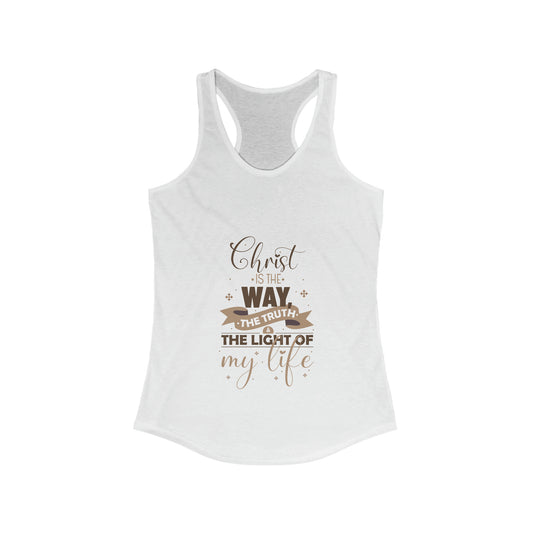 Christ Is The Way, The Truth, & The Light Of My Life Slim Fit Tank-top