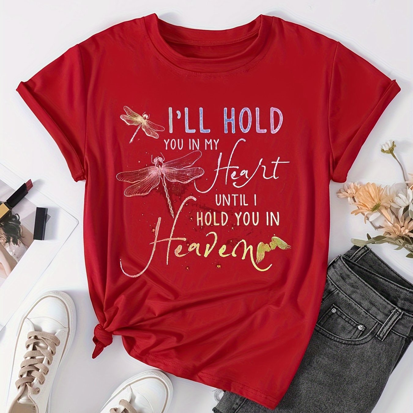 I'll Hold You In My Hear Plus Size Women's Christian T-shirt claimedbygoddesigns