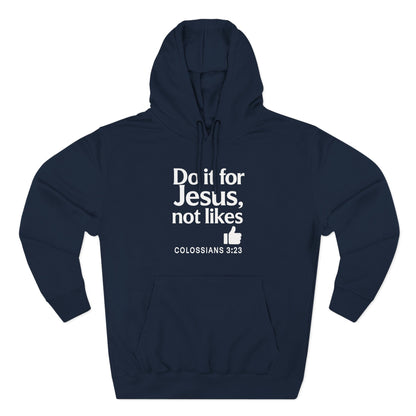 Christian Unisex Fleece Hooded Sweatshirt, Inspirational Hoodie, Do It for Him Pullover, Religious Gift, Cozy Faith Apparel - ClaimedbyGodDesigns