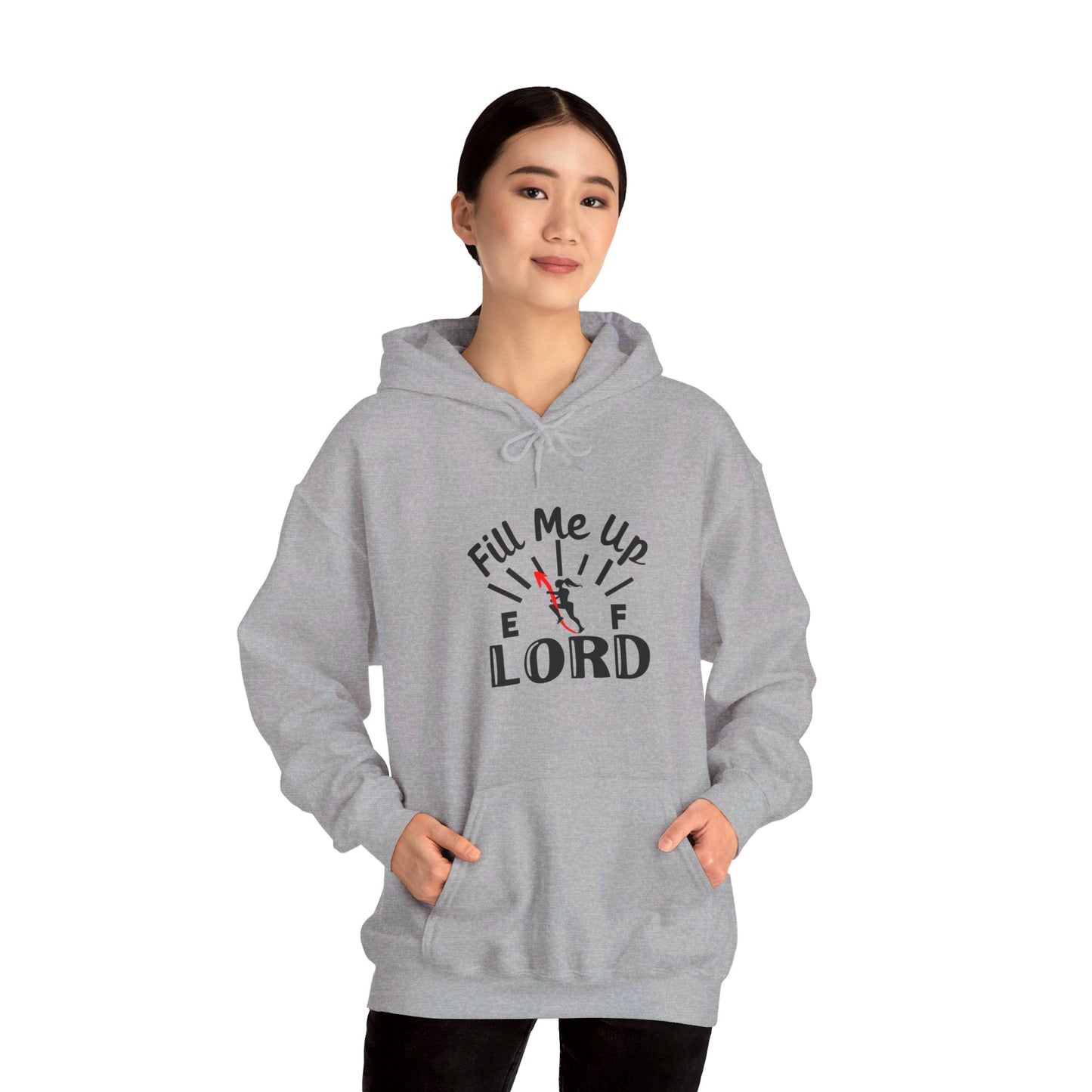 Fill Me Up Lord Funny Unisex Christian Pullover Hooded Sweatshirt