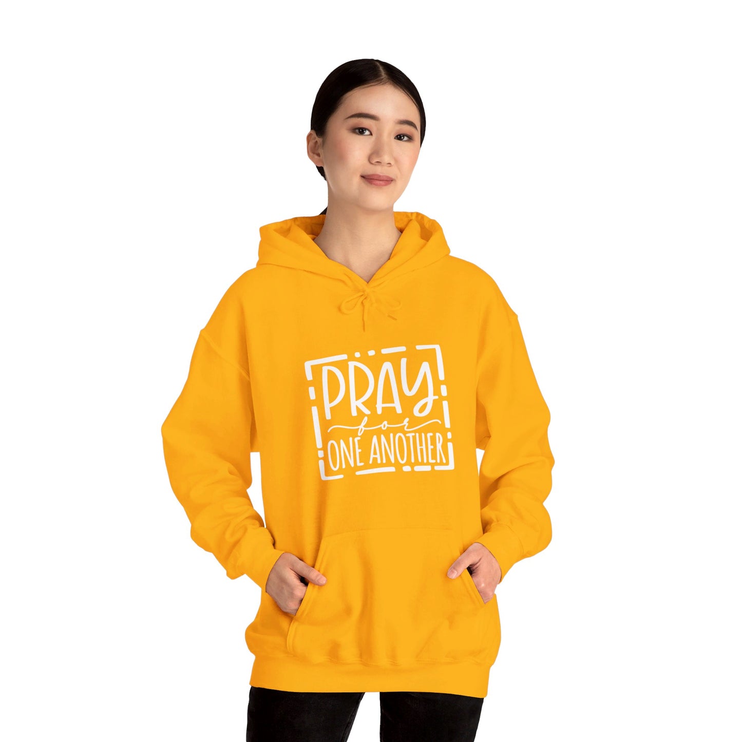 Pray For One Another Don't Quit Unisex Christian Pullover Hooded Sweatshirt