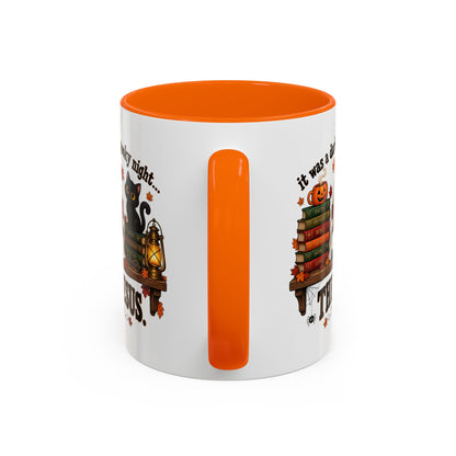 Halloween Christian Coffee Mug — “It Was a Dark and Spooky Night… Then Jesus” Accent Mug