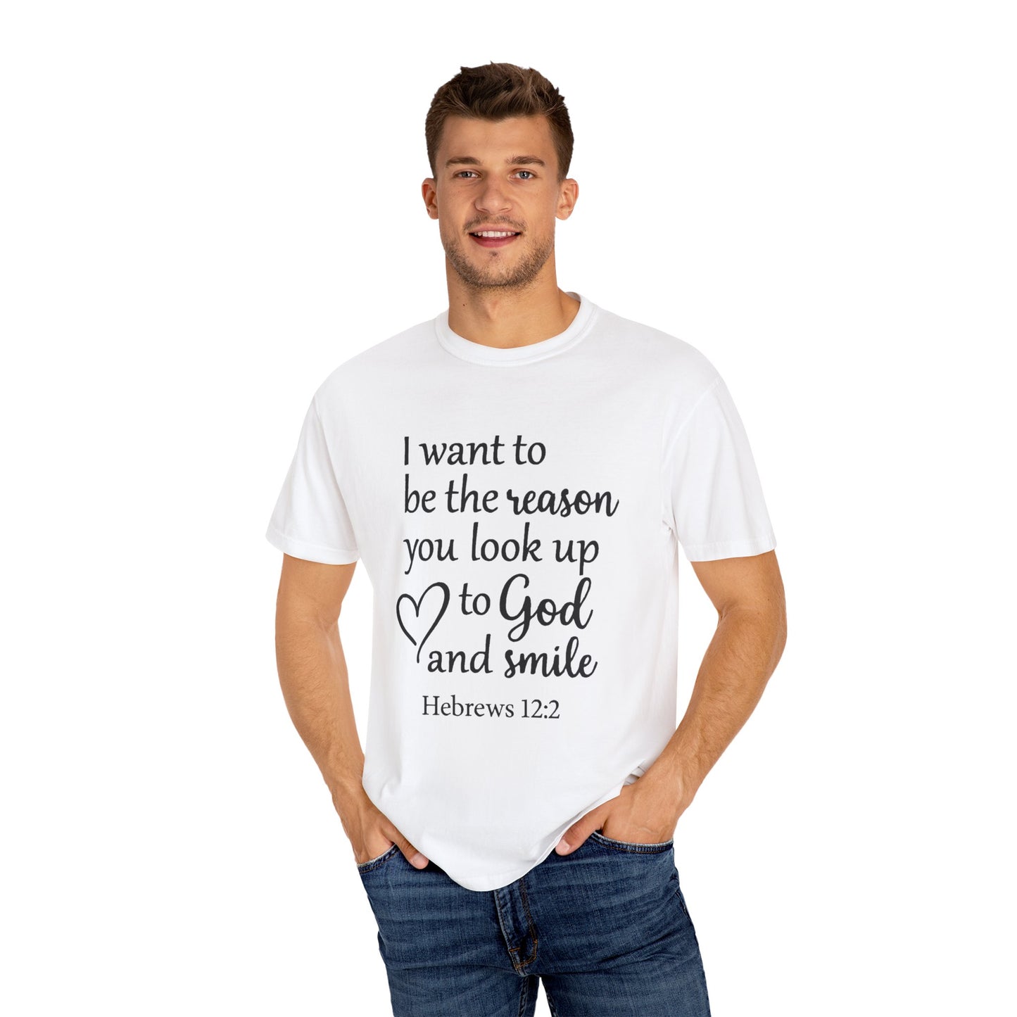 Inspirational Unisex T-Shirt -Smile, Faith-Based Apparel, Religious Gift, Christian Tee, Motivational Shirt, Everyday Wear