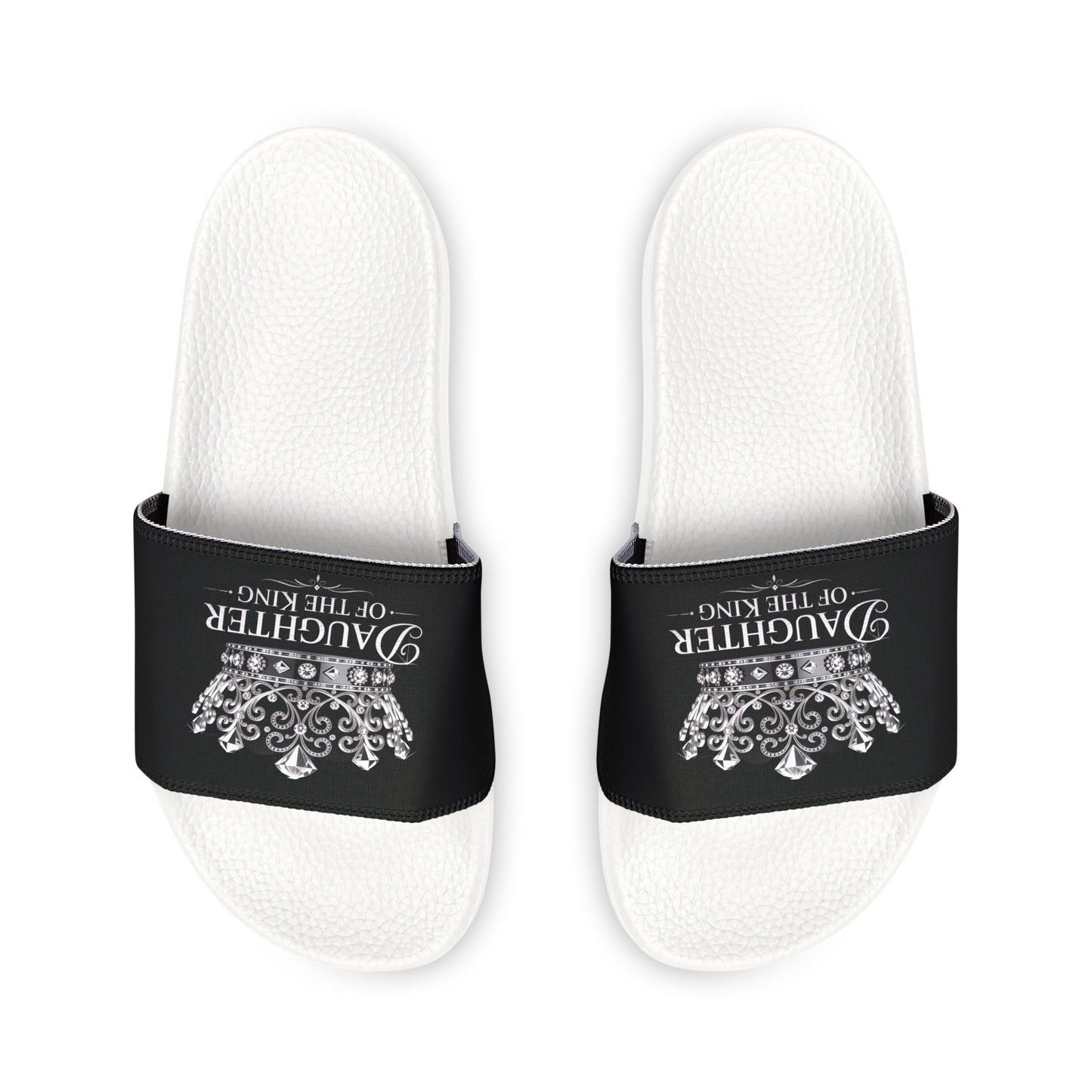 Daughter of the King Women's Sandals, Casual Summer Slide Sandals, Comfortable Pool Footwear, Gift for Her, Vacation Essentials