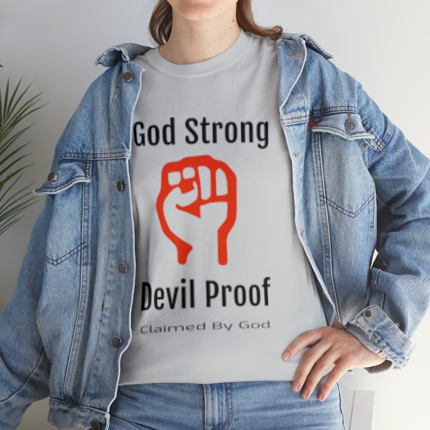 God Strong Devil Proof Unisex Heavy Cotton Tee