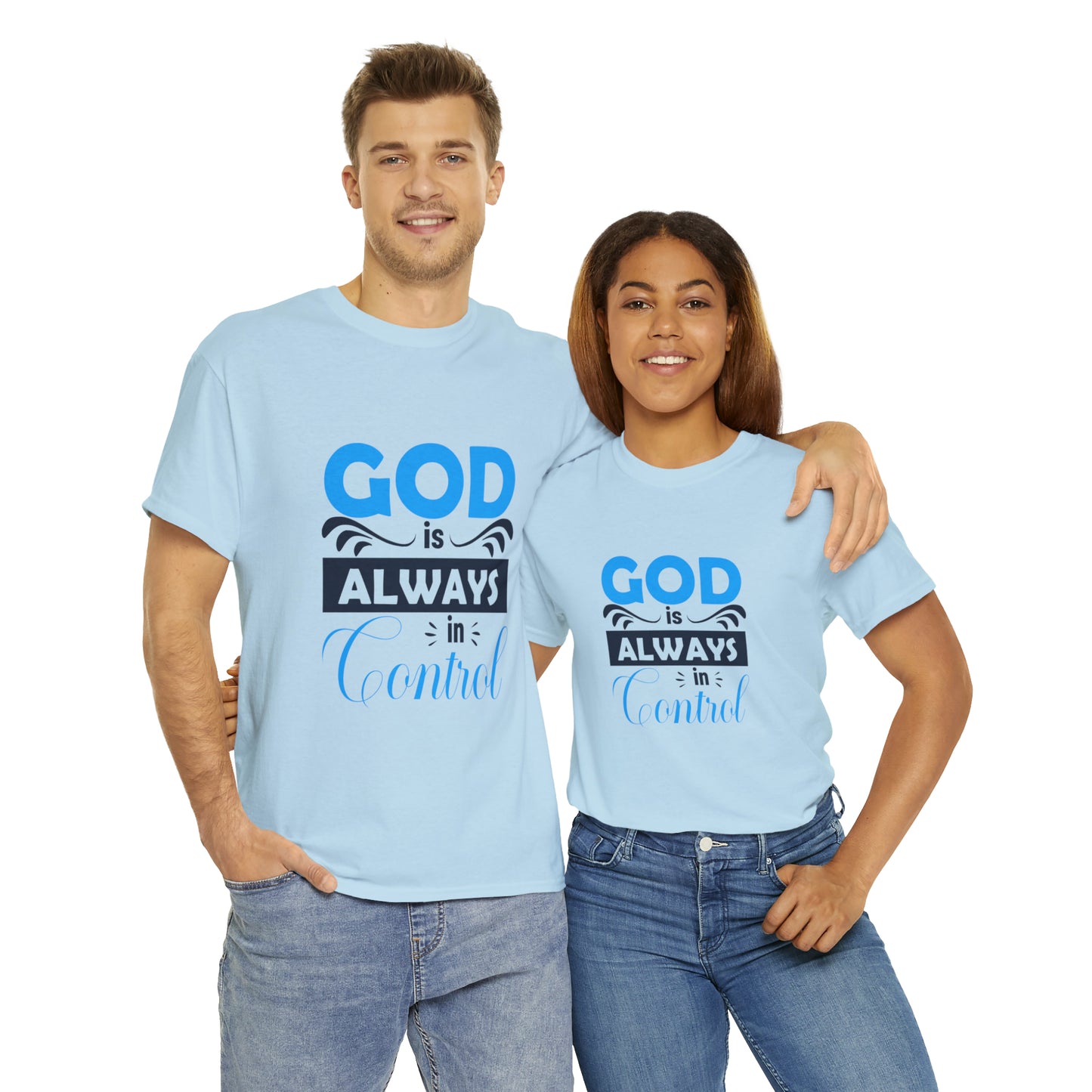 God Is Always In Control Unisex Heavy Cotton Tee