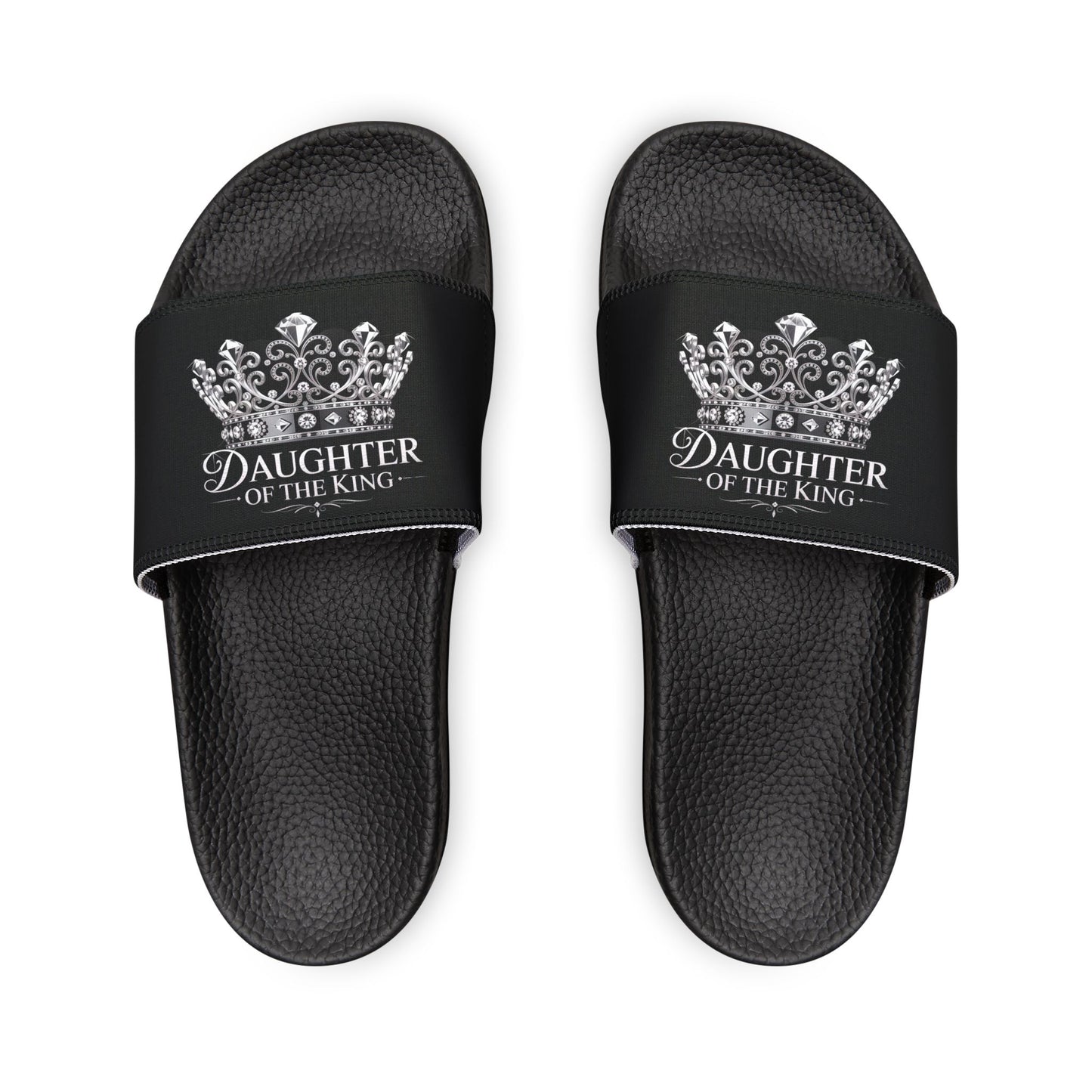 Daughter of the King Women's Sandals, Casual Summer Slide Sandals, Comfortable Pool Footwear, Gift for Her, Vacation Essentials