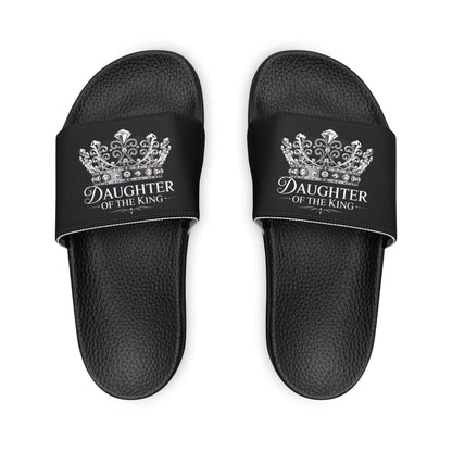 Daughter of the King Women's Sandals, Casual Summer Slide Sandals, Comfortable Pool Footwear, Gift for Her, Vacation Essentials